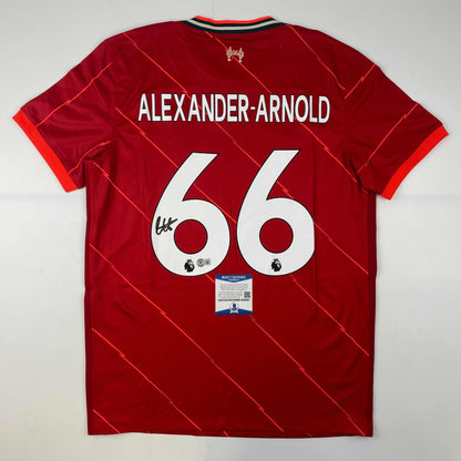 Autographed/Signed Trent Alexander Arnold Liverpool 2022-23 Red Soccer Jersey Beckett BAS COA