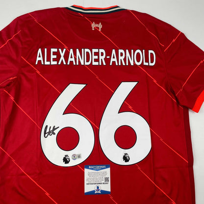 Autographed/Signed Trent Alexander Arnold Liverpool 2022-23 Red Soccer Jersey Beckett BAS COA