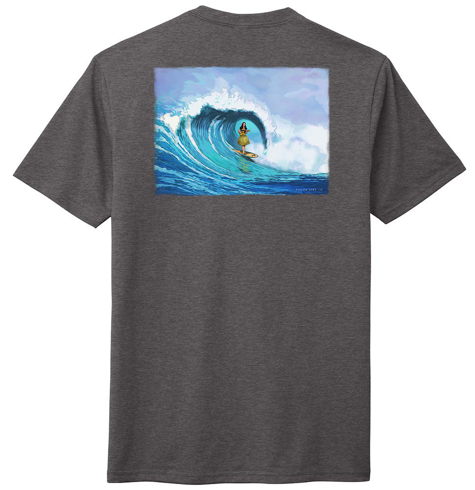 Koloa Hula Barrel Comfort Tri-Blend T-Shirt