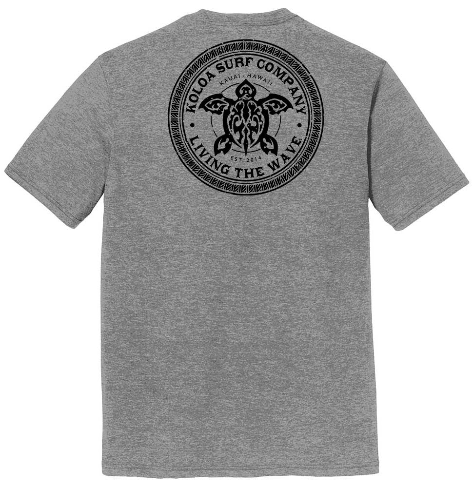 Koloa Tribal Turtle Comfort Tri-Blend T-Shirt