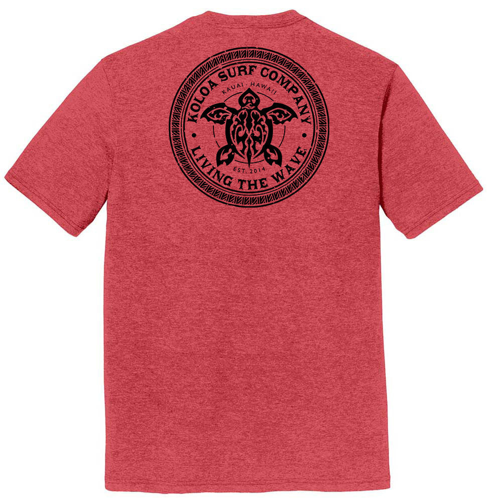 Koloa Tribal Turtle Comfort Tri-Blend T-Shirt