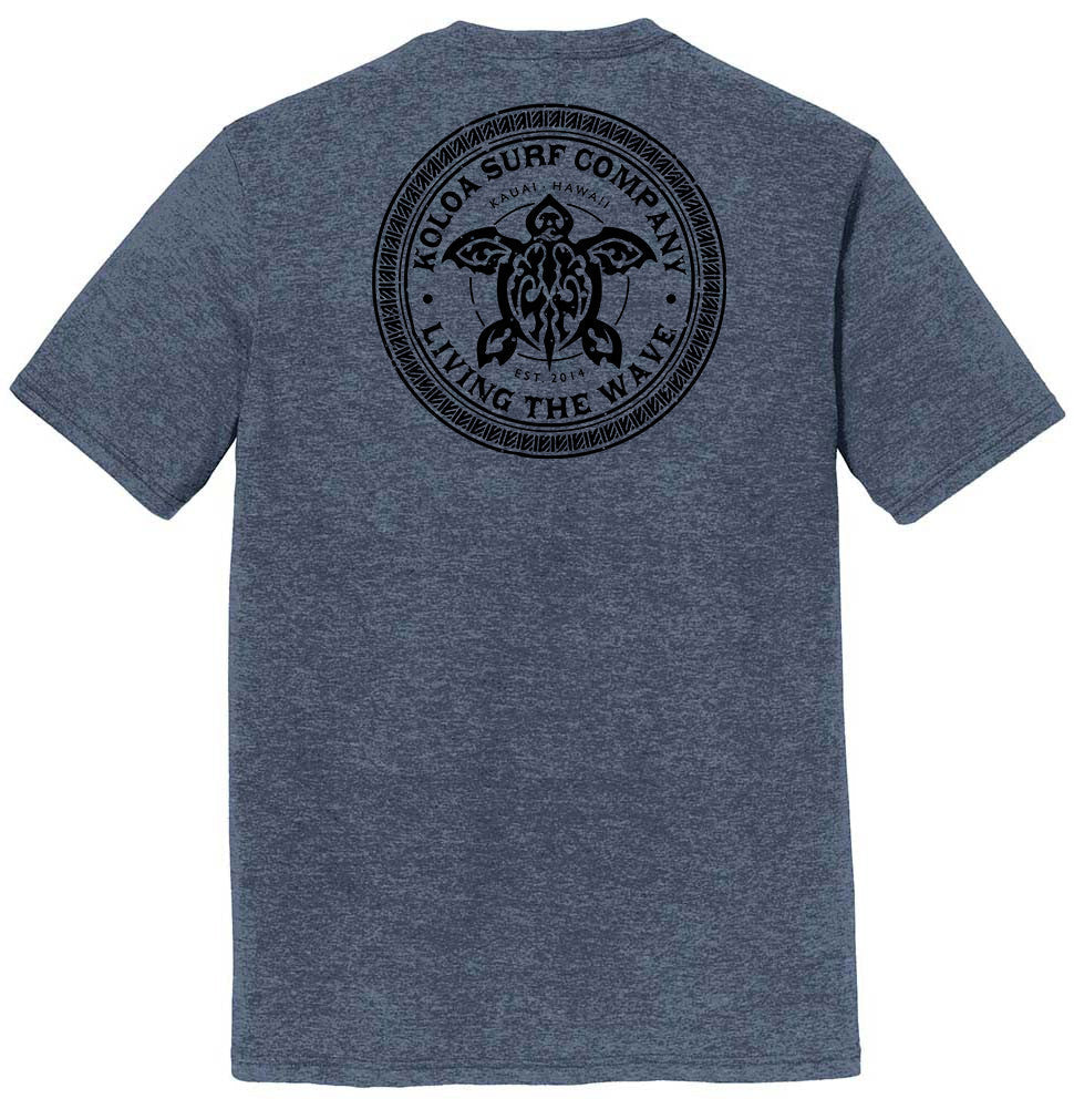 Koloa Tribal Turtle Comfort Tri-Blend T-Shirt