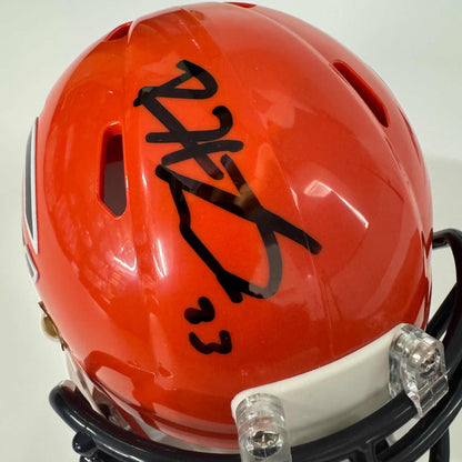 Autographed/Signed Devin Hester Chicago Bears Mini Football Helmet JSA COA