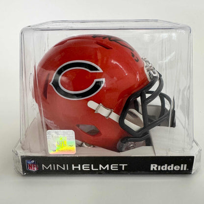 Autographed/Signed Devin Hester Chicago Bears Mini Football Helmet JSA COA