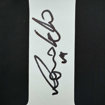 Autographed/Signed Ronaldo Nazario Real Madrid Black Soccer Jersey Beckett BAS COA