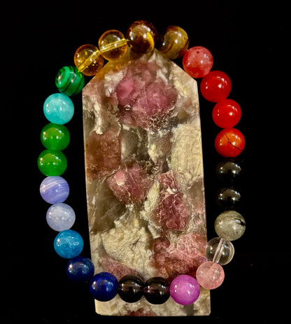 Bohemian Chakra Healing Bracelet – Energy Balance, Spiritual Wellness & Free-Spirited Style