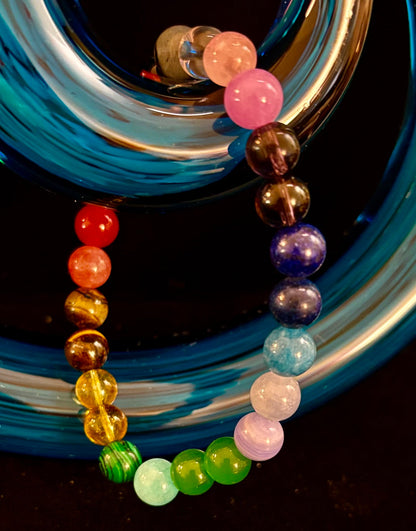 Bohemian Chakra Healing Bracelet – Energy Balance, Spiritual Wellness & Free-Spirited Style