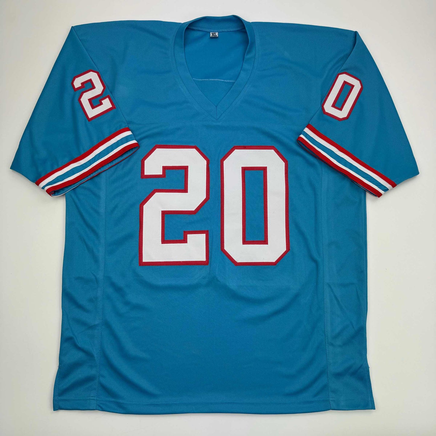 Autographed/Signed Tony Pollard Tennessee Retro Blue Football Jersey Beckett BAS COA