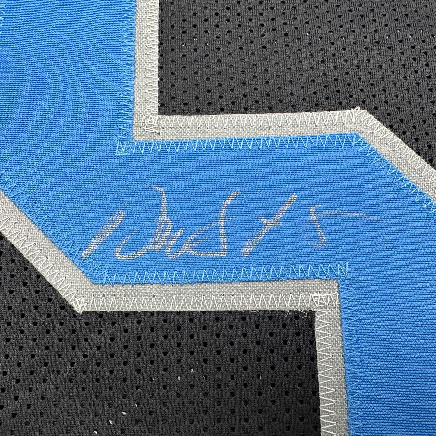 Autographed/Signed David Montgomery Detroit Black Football Jersey Beckett BAS COA