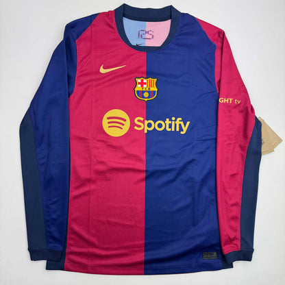 Autographed/Signed Lamine Yamal FC Barcelona Blue Soccer Jersey Beckett BAS COA