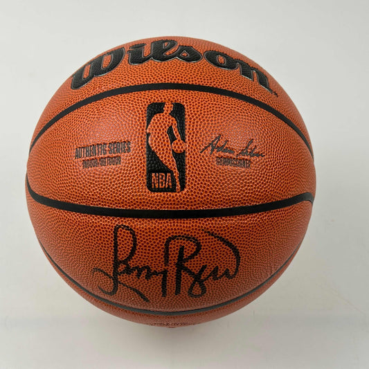 Autographed/Signed Larry Bird Boston Celtics Full Size Wilson Basketball JSA COA