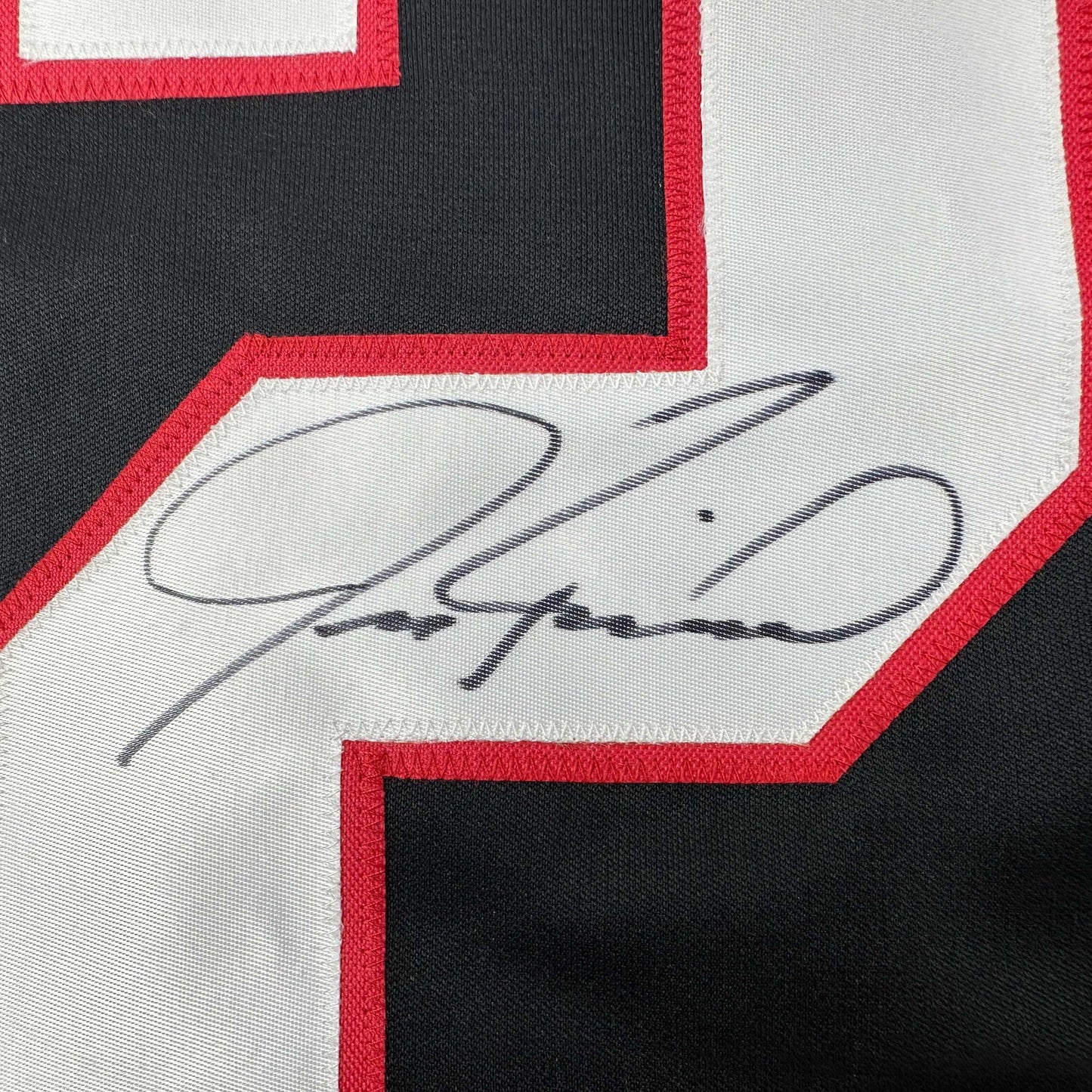 Autographed/Signed Jeremy Roenick Chicago Black Hockey Jersey JSA COA
