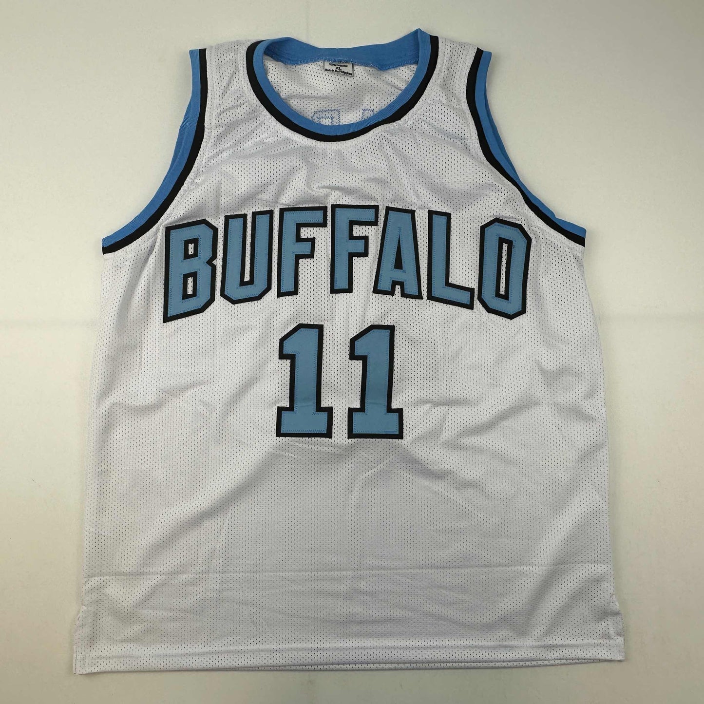 Autographed/Signed Bob McAdoo HOF 2000 Buffalo White Basketball Jersey Beckett BAS COA