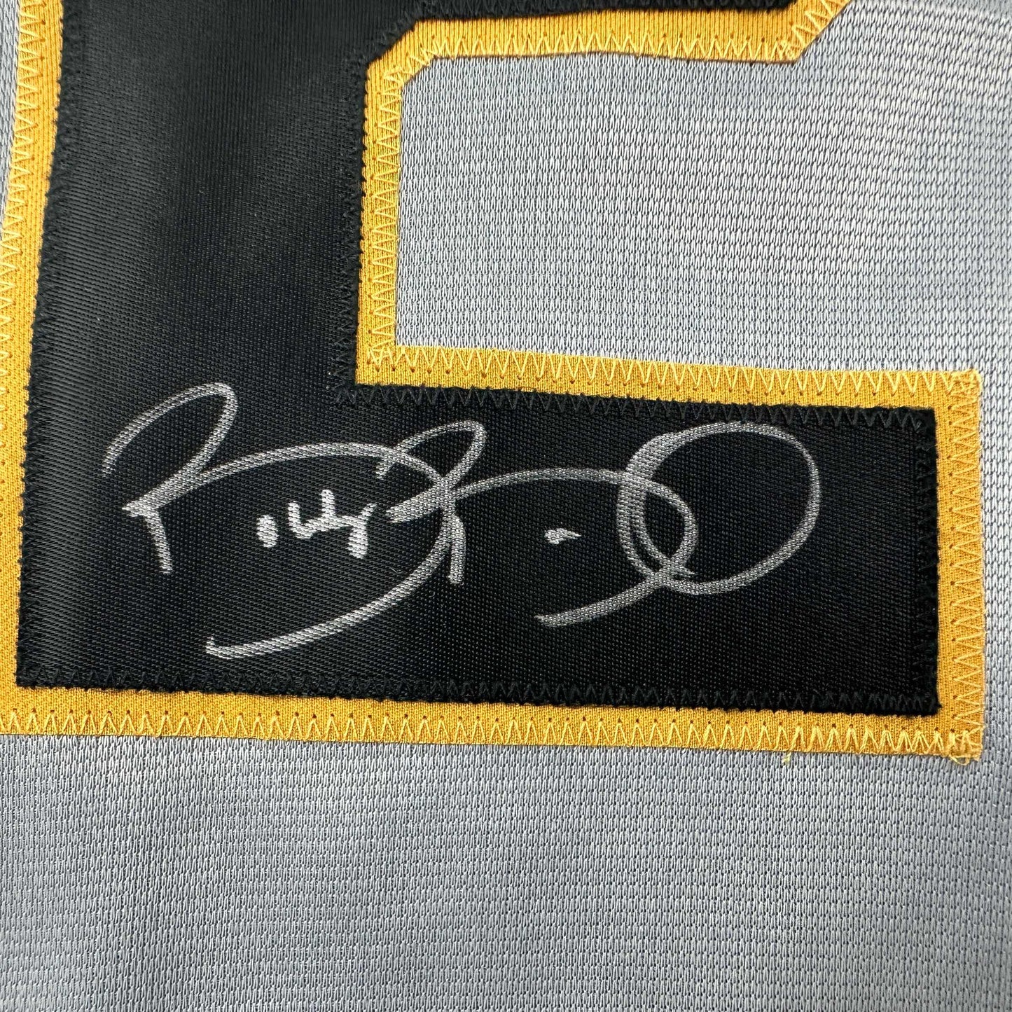 Autographed/Signed Bobby Bonilla Pittsburgh Grey Baseball Jersey JSA COA