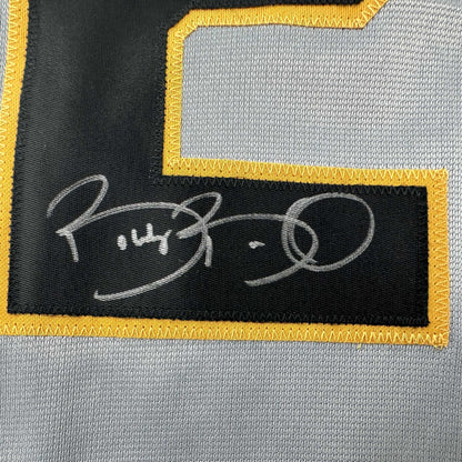 Autographed/Signed Bobby Bonilla Pittsburgh Grey Baseball Jersey JSA COA