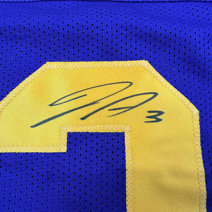 Autographed/Signed Jordan Addison Minnesota Color Rush Football Jersey Beckett BAS COA