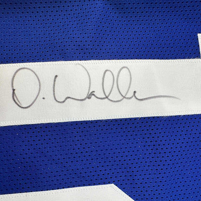 Autographed/Signed Darren Waller New York Blue Football Jersey JSA COA