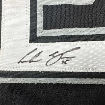 Autographed/Signed Andrew Vaughn Chicago Black Baseball Jersey Beckett BAS COA