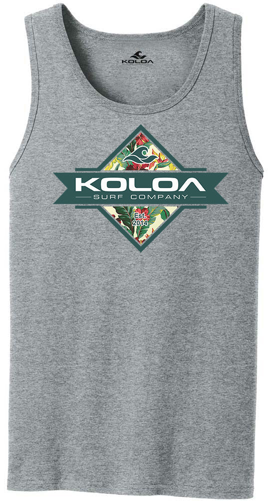Koloa Diamond Flowers Tank Top