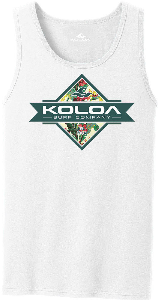 Koloa Diamond Flowers Tank Top