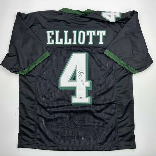 Autographed/Signed Jake Elliott Philadelphia Black Football Jersey PSA/DNA COA