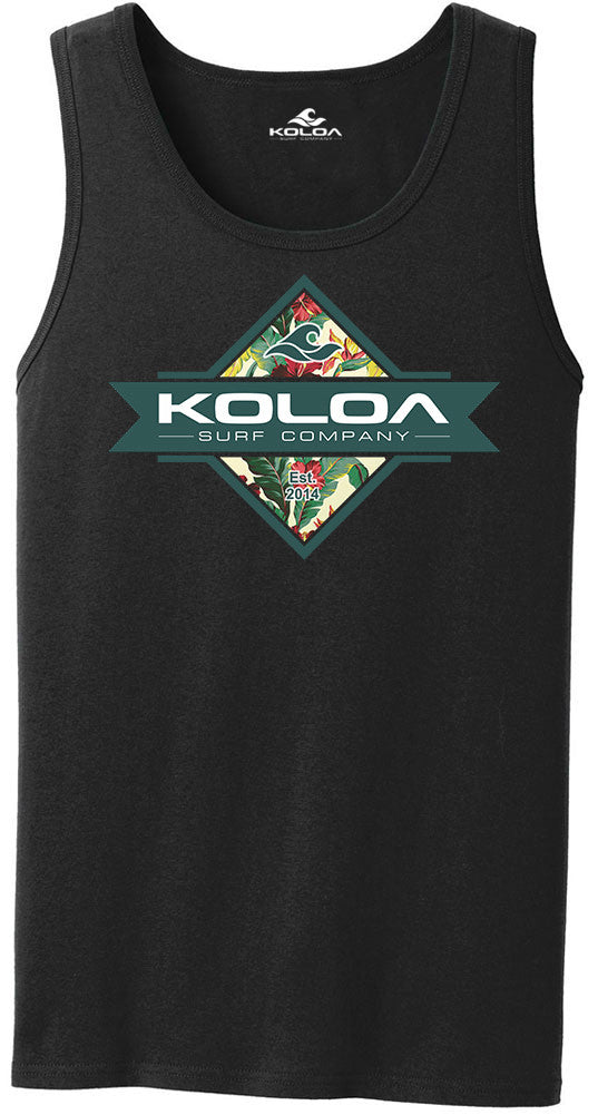 Koloa Diamond Flowers Tank Top