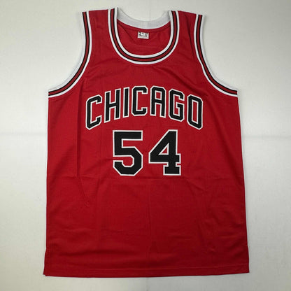 Autographed/Signed Horace Grant Chicago Red Basketball Jersey JSA COA