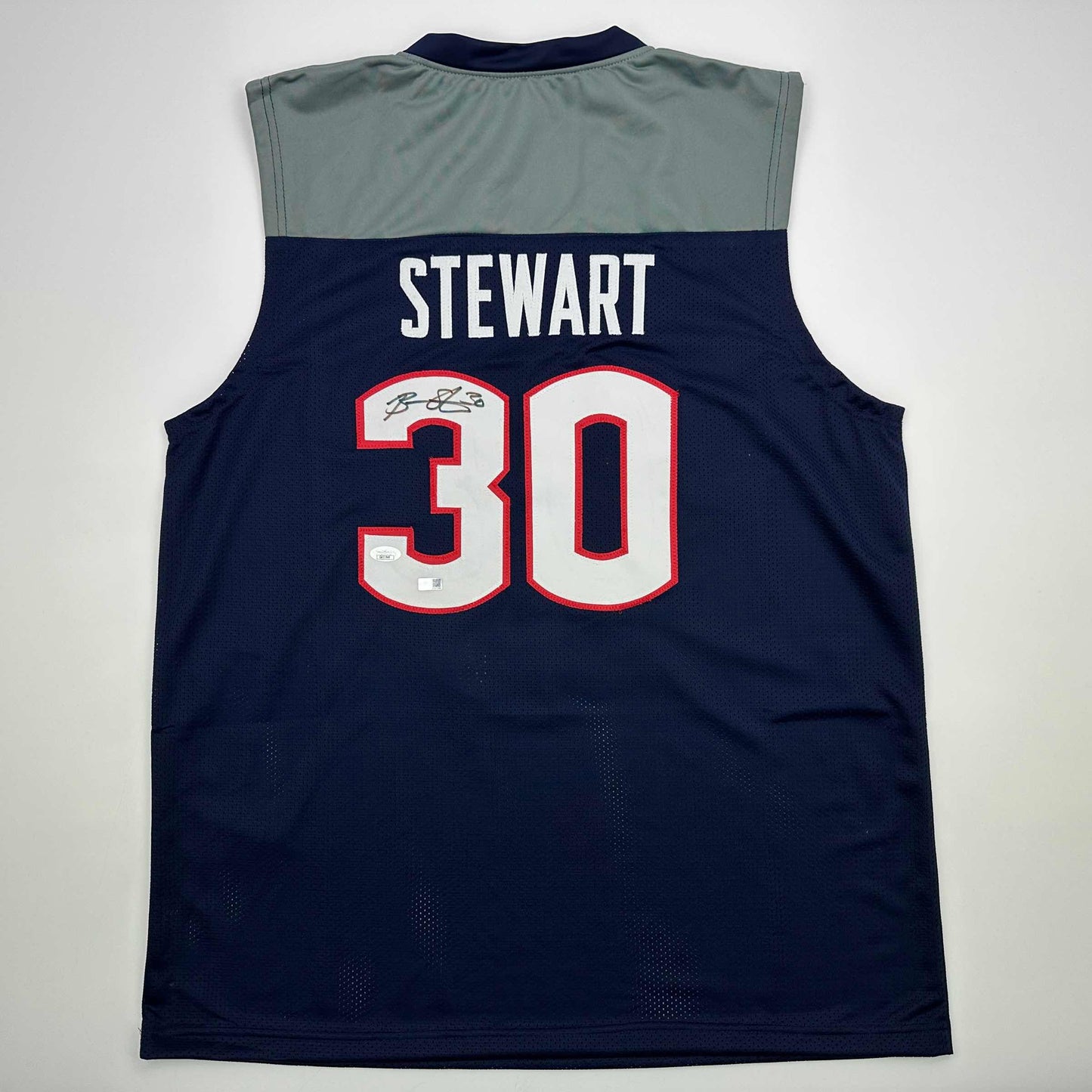 Autographed/Signed Breanna Stewart UConn Connecticut Blue College Basketball Jersey JSA COA