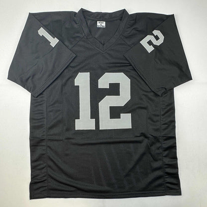 Autographed/Signed Rich Gannon Oakland Las Vegas Black Football Jersey JSA COA