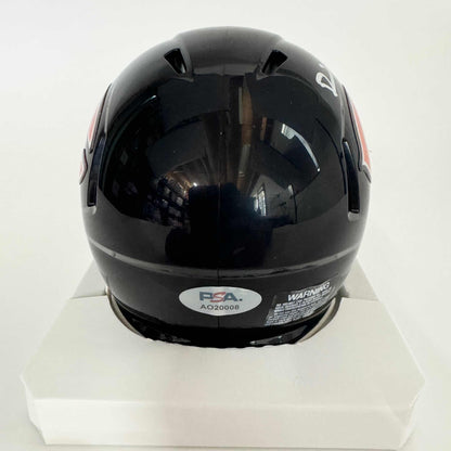 Autographed/Signed Devin Hester Chicago Bears Mini Football Helmet PSA COA