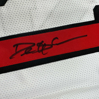 Autographed/Signed Deion Sanders San Francisco White Alternate Football Jersey Beckett BAS COA