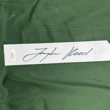 Autographed/Signed Jayden Reed Michigan State Green College Football Jersey JSA COA