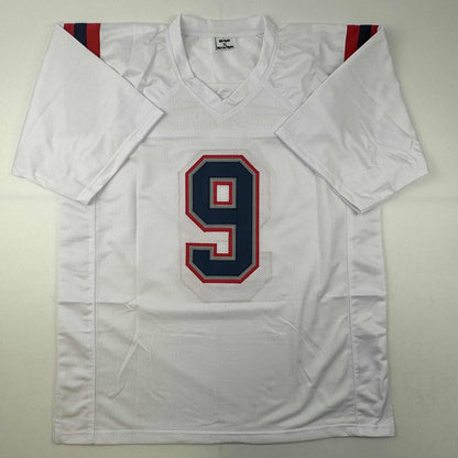 Autographed/Signed Matthew Judon New England White Football Jersey JSA COA