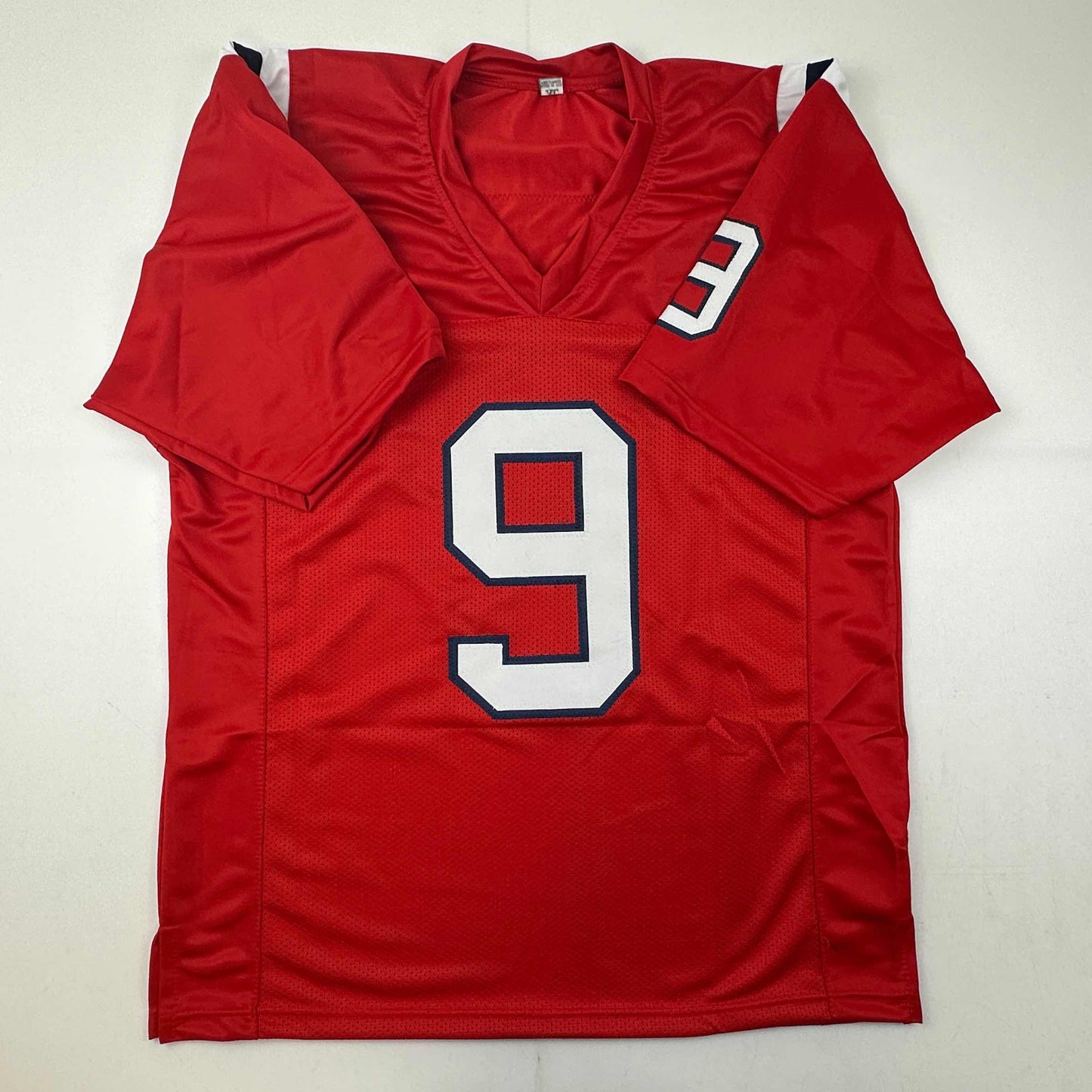 Autographed/Signed Matthew Judon New England Red Football Jersey JSA COA