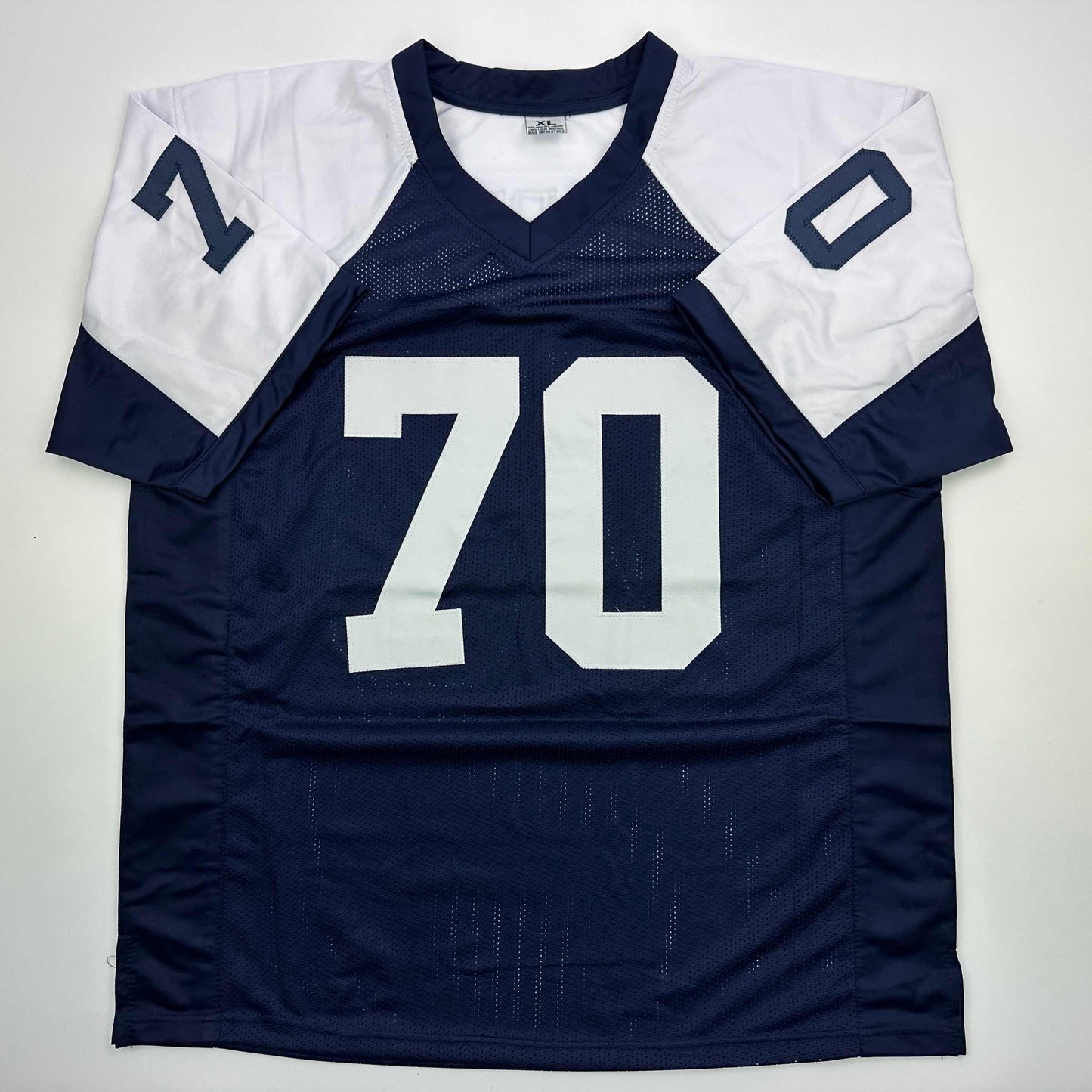 Autographed/Signed Zack Martin Dallas Thanksgiving Day Football Jersey Beckett BAS COA