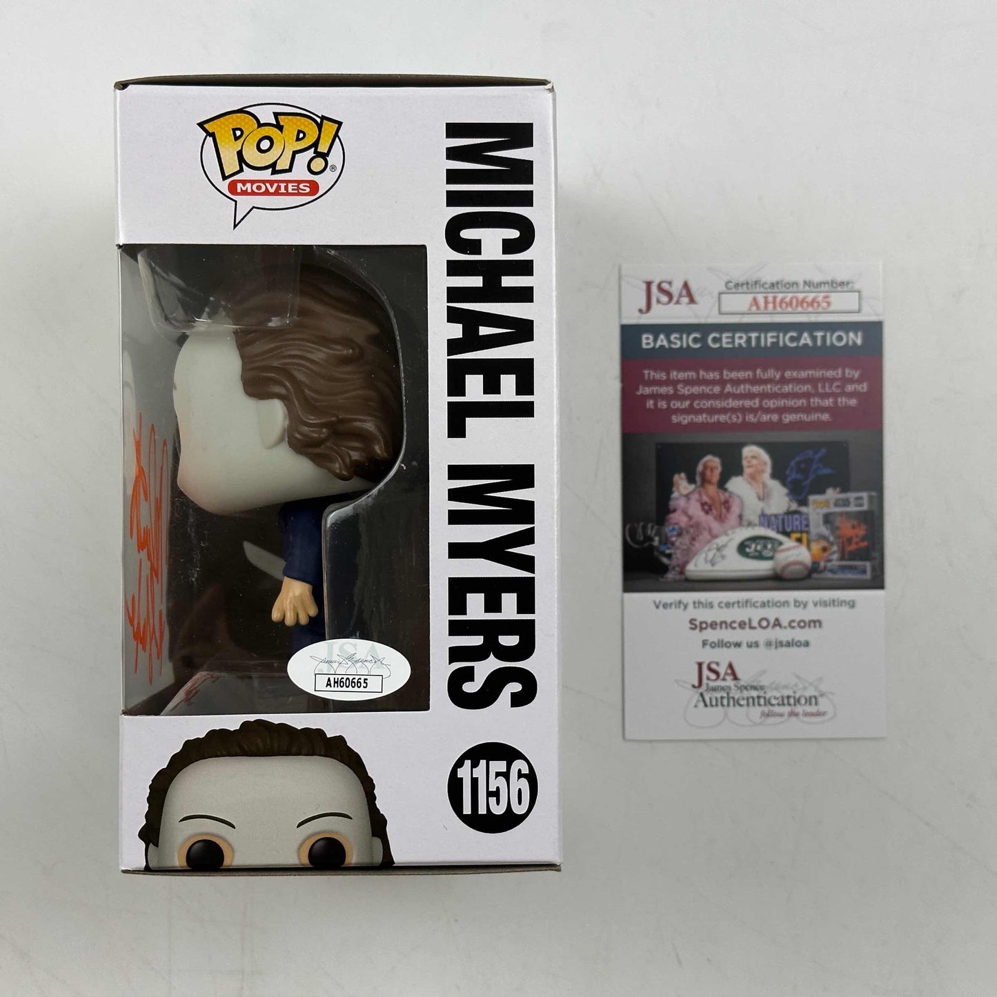 Autographed/Signed Nick Castle Michael Myers Halloween Funko Pop #1156 Movie Figurine Toy JSA COA