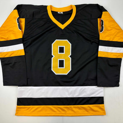 Autographed/Signed Mark Recchi Pittsburgh Black Hockey Jersey JSA COA