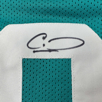 Autographed/Signed Calvin Ridley Jacksonville Teal Football Jersey Beckett BAS COA