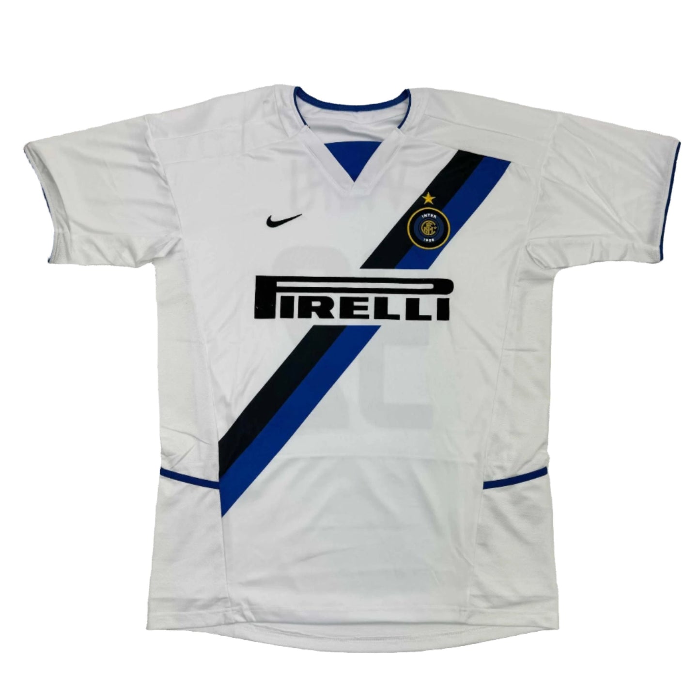 Autographed/Signed Christian Vieri Inter Milan White Soccer Futbol Jersey Beckett BAS COA