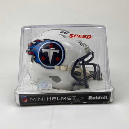 Autographed/Signed Treylon Burks Tennessee Titans Mini Football Helmet Beckett BAS COA