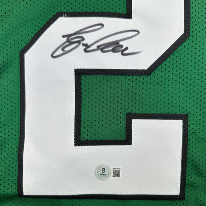 Autographed/Signed Eric Allen Philadelphia Kelly Green Football Jersey Beckett BAS COA