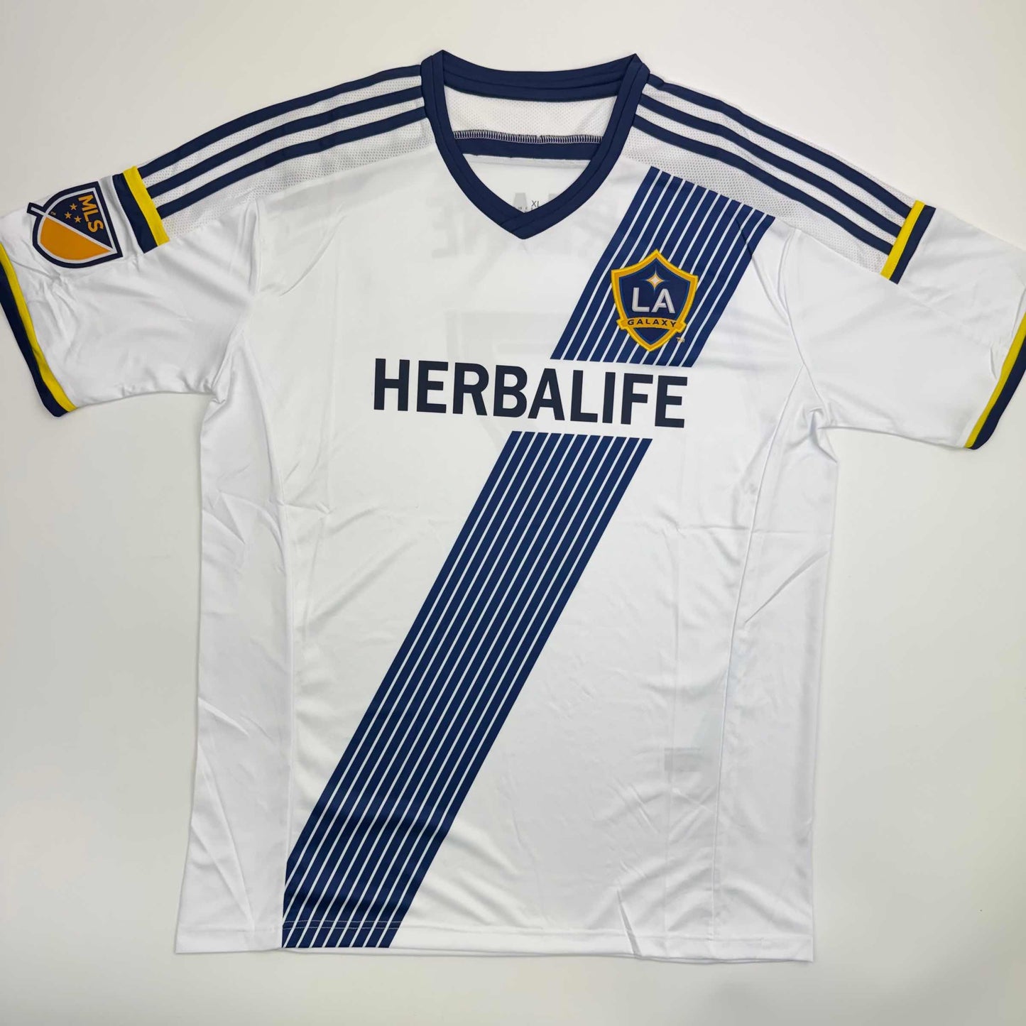 Autographed/Signed Robbie Keane LA Galaxy White Soccer Jersey Beckett BAS COA
