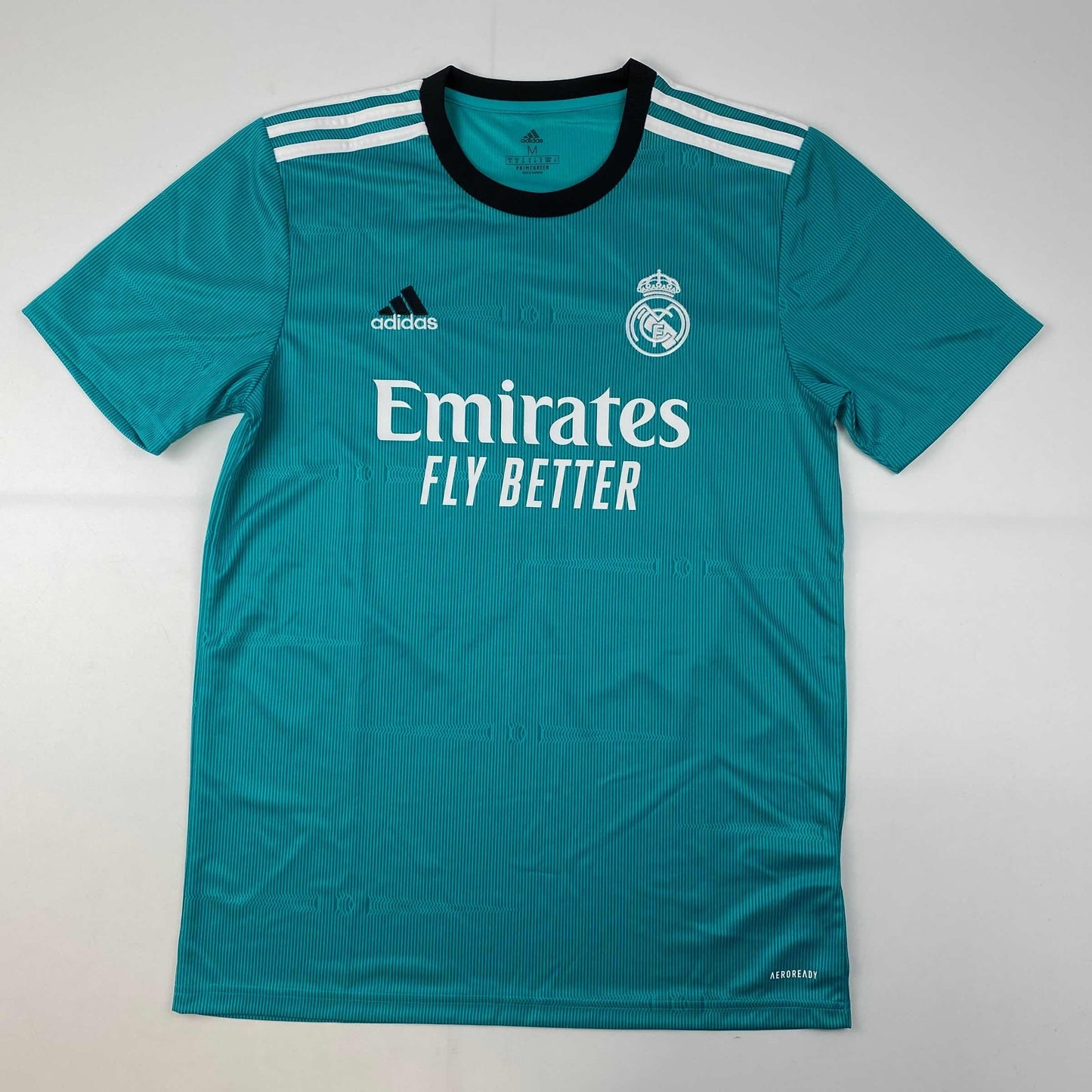 Autographed/Signed Vini Vinicius Jr. Real Madrid Teal Soccer Jersey Beckett BAS COA