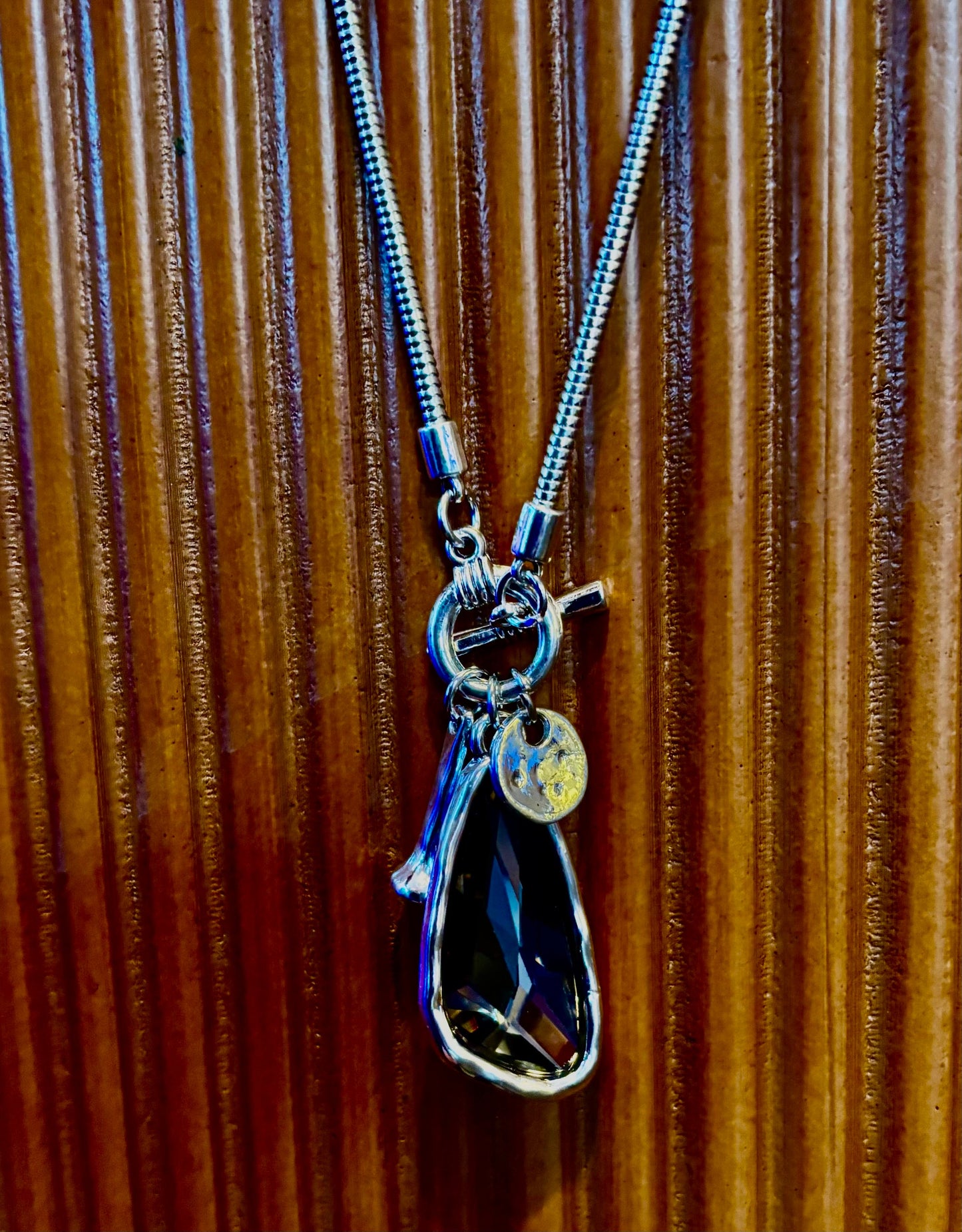 Mermaid's Treasure Crystal Pendant Necklace