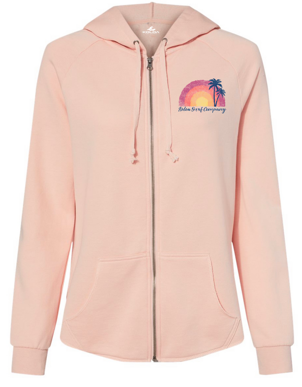Koloa Watercolor Zip-Up Hoodie