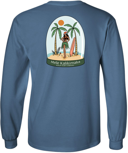 Koloa Hula Globe Long Sleeve T-Shirt
