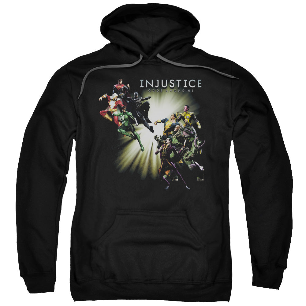 Injustice Gods Among Us Good Vs Evil Mens Hoodie Black