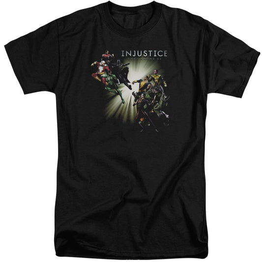 Injustice Gods Among Us Good Vs Evils Mens Tall T Shirt Black Officially Licensed