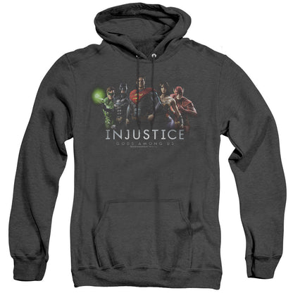 Injustice Gods Among Us Injustice League Mens Heather Hoodie Black Officially Licensed