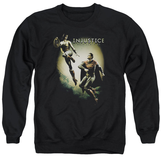 Injustice Gods Among Us Battle Of The Gods Mens Crewneck Sweatshirt Black